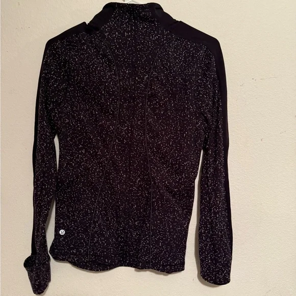 Lululemon Athletica Black Speckled Long Sleeve Jacket - Picture 3 of 4